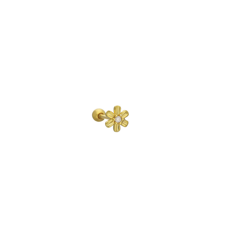 BASIC BLUME PIERCING - 925 SILBER aus 925 Silber - Hochwertiger Schmuck - AURIME