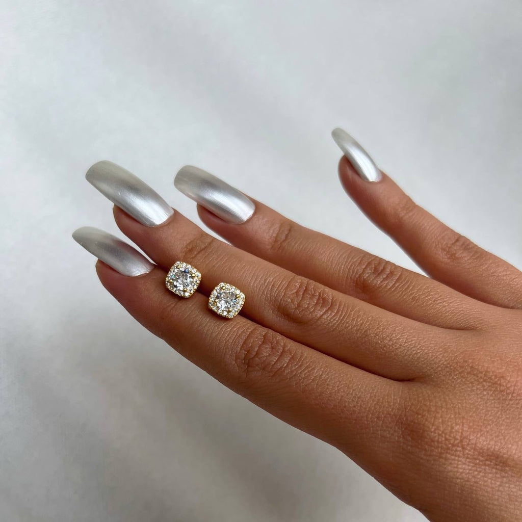 DIAMOND STONE OHRRING aus 925 Silber - Eleganter Ohrringe - AURIME