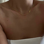 MINIMAL BUCHSTABEN HALSKETTE II aus 925 Silber - Eleganter Halskette - AURIME