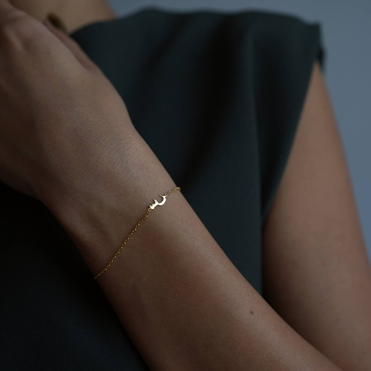 MINIMAL ARABISCHE INITIALEN BRACELET aus 925 Silber - Hochwertiger Schmuck - AURIME