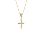 KREUZ ZIRKONIA HALSKETTE aus 925 Silber - Eleganter Halskette - AURIME