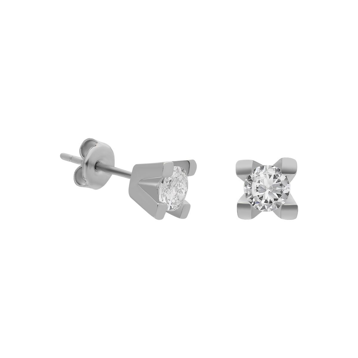 BAGUETTE OHRRING aus 925 Silber - Eleganter Ohrringe - AURIME