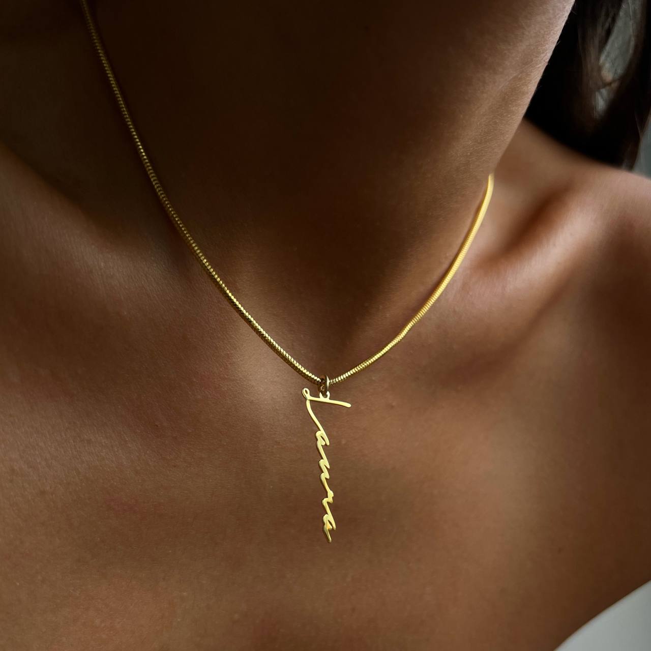 SIGNATUR NAMENSKETTE ITALI aus 925 Silber - Eleganter Halskette - AURIME