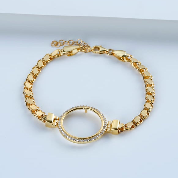 GERSTEN ARMBAND MIT RAHMEN FÜR CEYREK | 925 SILBER