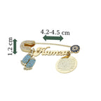 BABY STECKNADEL MIT DUA & WUNSCHNAME | 925 SILBER