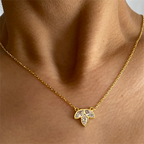 LOTUS KETTE aus 925 Silber - Eleganter Halskette - AURIME