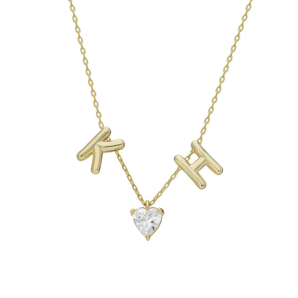 DUO BOMB HEART NECKLACE aus 925 Silber - Hochwertiger Schmuck - AURIME