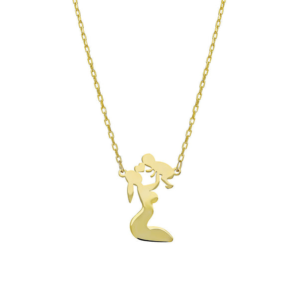 MOM HEART HALSKETTE aus 925 Silber - Eleganter Halskette - AURIME