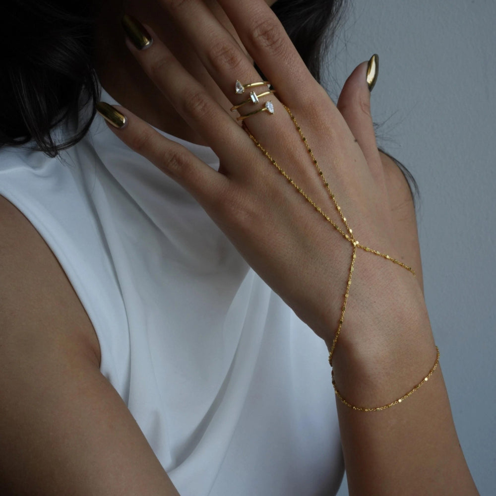 CRUSH CHAIN HANDKETTE aus 925 Silber - Eleganter Halskette - AURIME