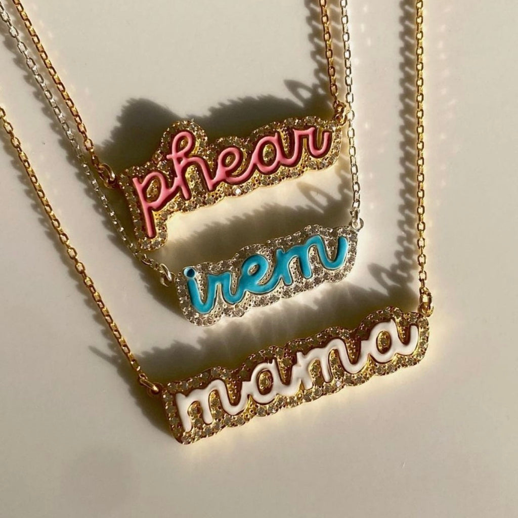COLORFULL PRECIOUS NAME NECKLACE | 925 SILBER
