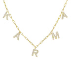 ANKER ZIRKONIA NAMENSKETTE aus 925 Silber - Eleganter Halskette - AURIME