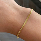 PARTNER LETTER CUBAN BRACELET aus 925 Silber - Hochwertiger Schmuck - AURIME