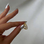 TROIS RAYONS OHRRING aus 925 Silber - Eleganter Ohrringe - AURIME