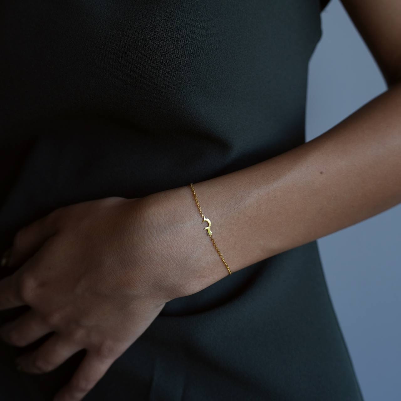 MINIMAL ARABISCHE INITIALEN BRACELET aus 925 Silber - Hochwertiger Schmuck - AURIME