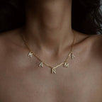 ANKER ZIRKONIA NAMENSKETTE aus 925 Silber - Eleganter Halskette - AURIME