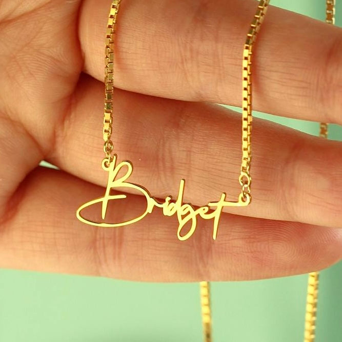 SCRIPT NAME NECKLACE aus 925 Silber - Hochwertiger Schmuck - AURIME