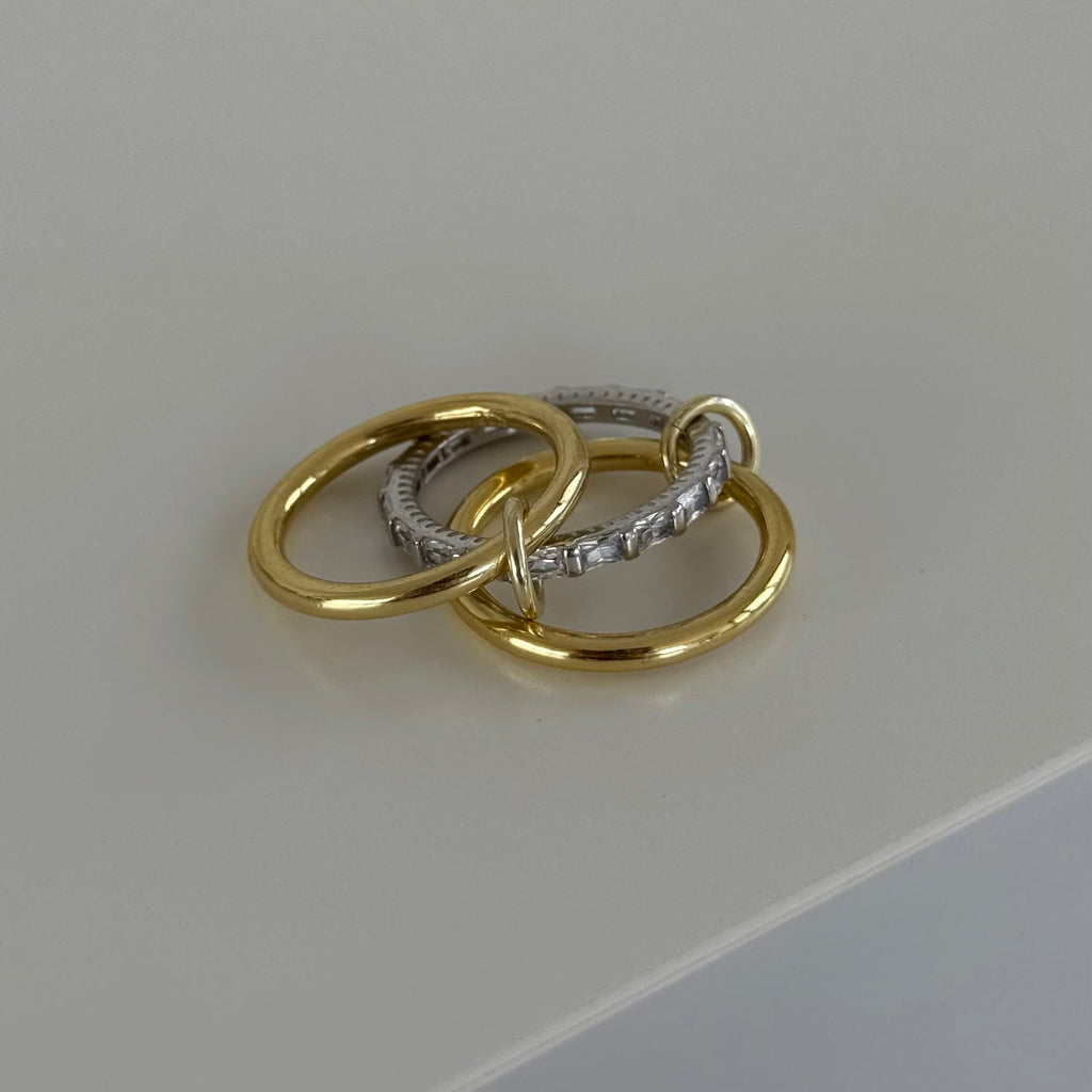 AMOUR BAGUETTE RING | 925 SILBER