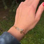 COUPLE DUO LETTER INFINITY BRACELETS (8733927670103)
