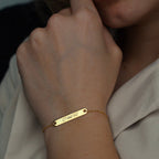 COUPLE GRAVUR BASIC BRACELET aus 925 Silber - Hochwertiger Schmuck - AURIME