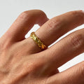 Schöner Silberring von AURIME, BURMA RING aus 925er Silber mit eleganten Designs, detailreiche Handarbeit sichtbar