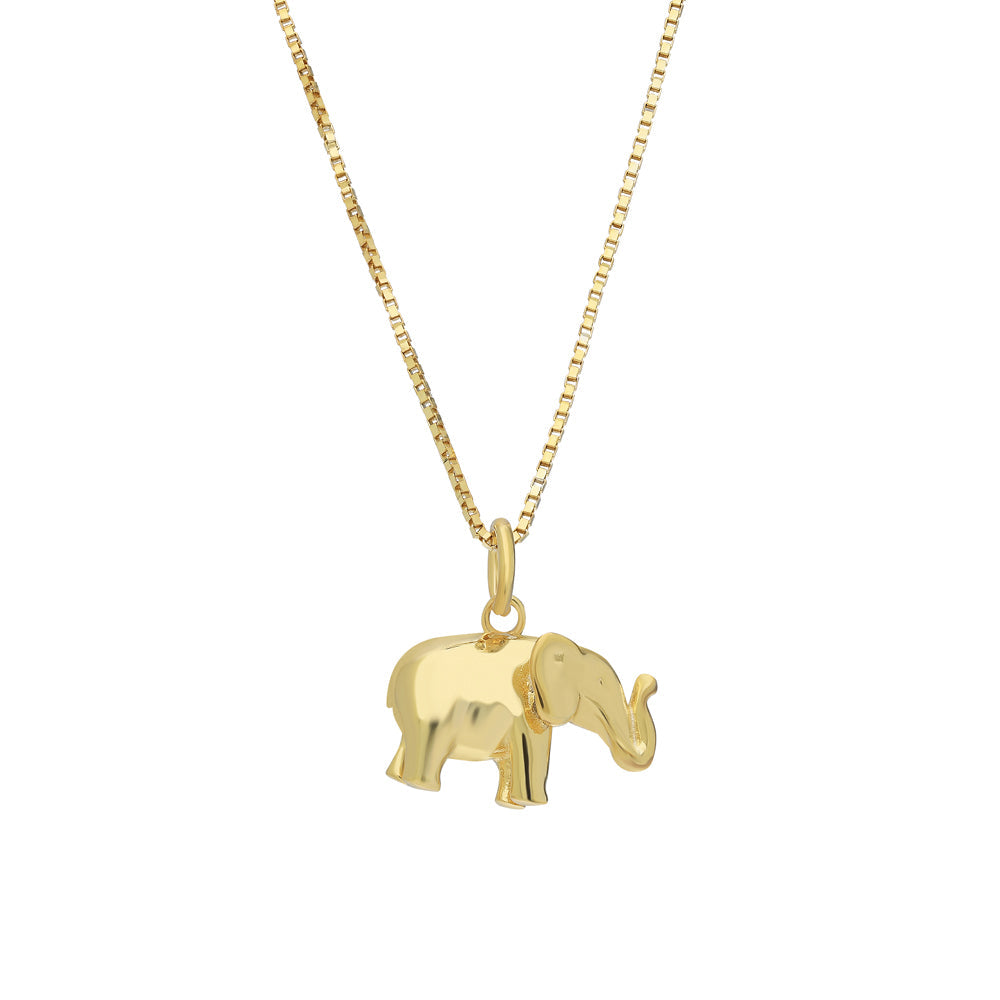 MINIMAL ELEPHANT NECKLACE aus 925 Silber - Hochwertiger Schmuck - AURIME
