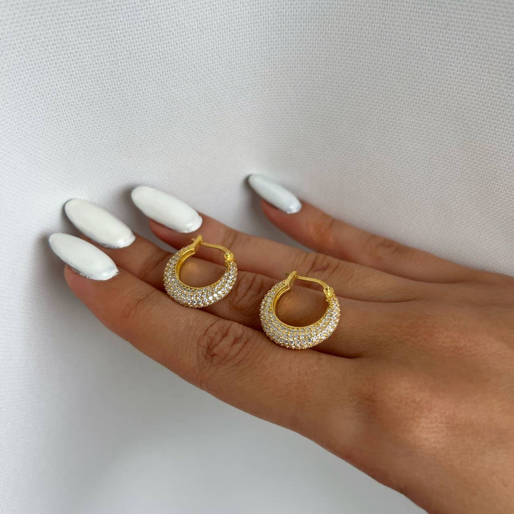 HAYLIE ZIRKONIA OHRRINGE aus 925 Silber - Eleganter Ohrringe - AURIME