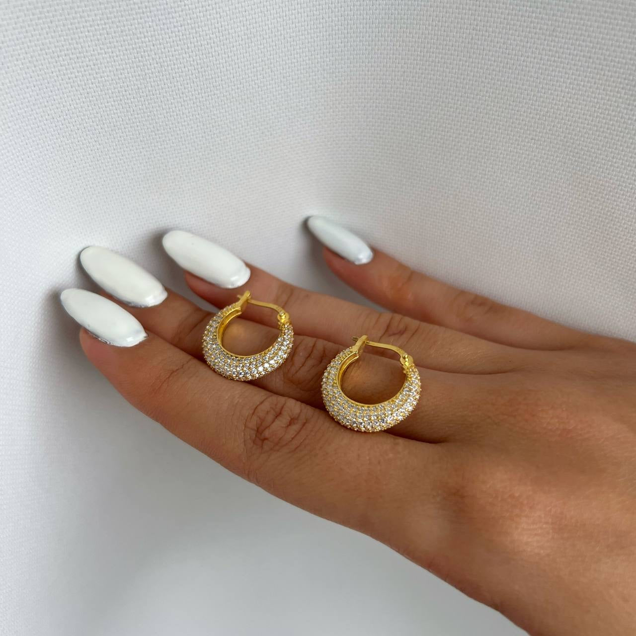 HAYLIE ZIRKONIA OHRRINGE aus 925 Silber - Eleganter Ohrringe - AURIME