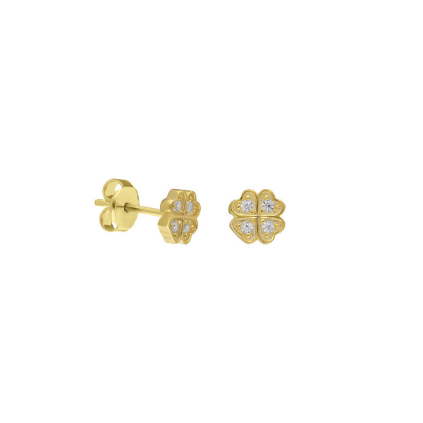 Silberne Ohrstecker KLEE III aus 925er Silber von AURIME, detailreiche und elegante Schmuckstücke für Damen