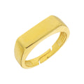 Silberner Barren-Ring aus 925er Silber von AURIME, schlichtes und elegantes Schmuckstück für Damen.