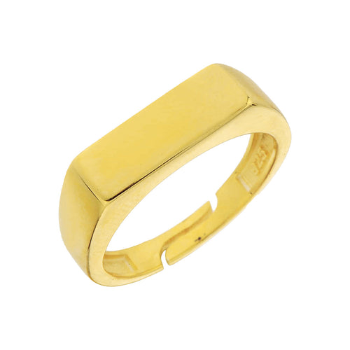 Silberner Barren-Ring aus 925er Silber von AURIME, schlichtes und elegantes Schmuckstück für Damen.