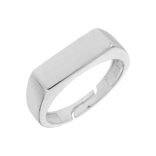 Steriner Silberring von AURIME, bauchiger Barrenring aus 925er Silber, detailreiche Schmuckstückansicht.