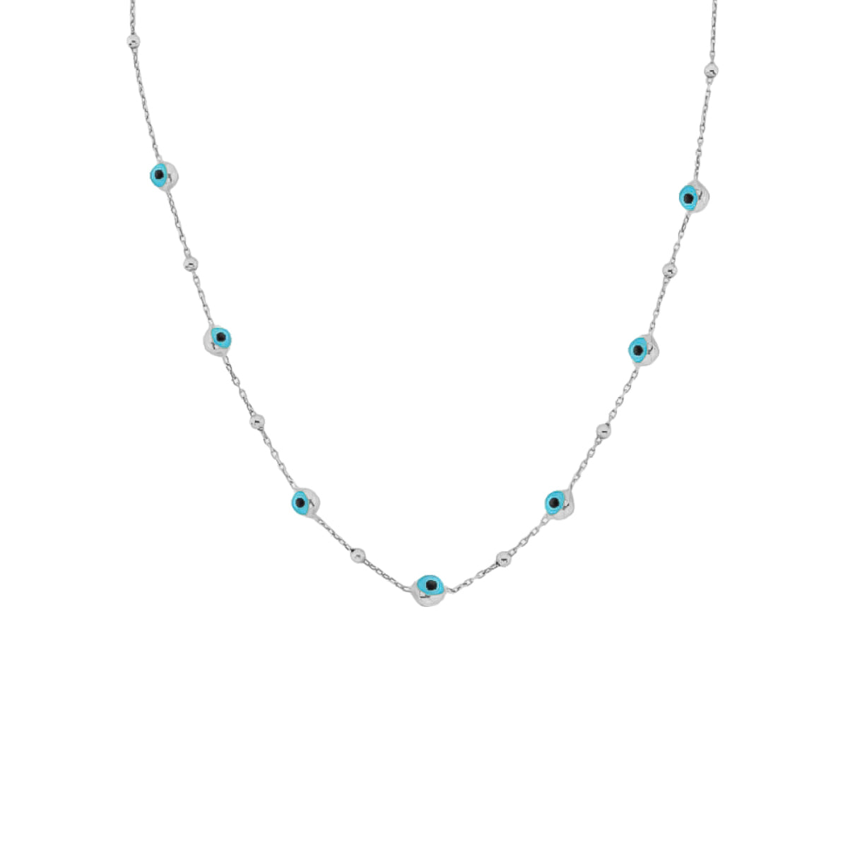 BULLET NAZAR HALSKETTE aus 925 Silber - Eleganter Halskette - AURIME