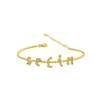 Burma Armband mit Zirkonia Buchstaben Gothic (7001211109421)