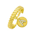 Burma Buchstaben Plättchen Ring (6985698148397)