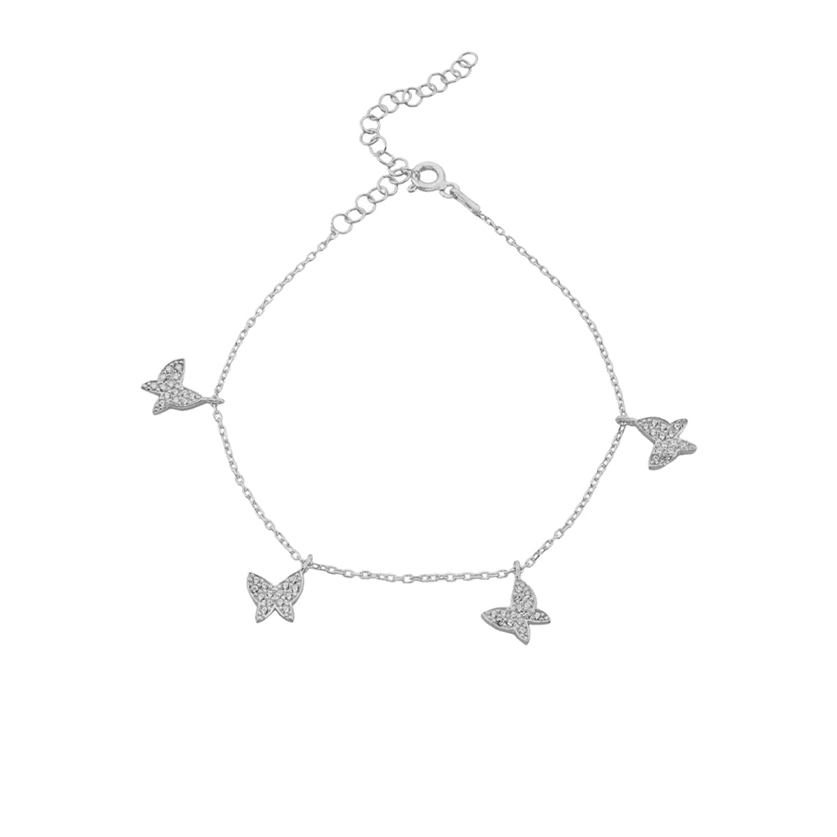BUTTERFLY ARMKETTE aus 925 Silber - Eleganter Halskette - AURIME