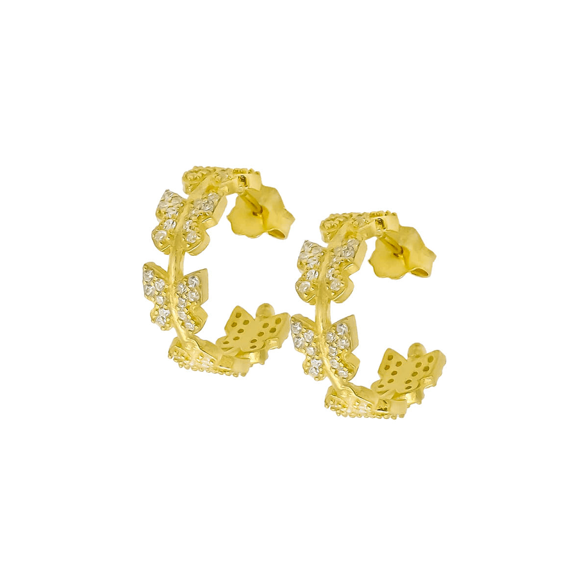 Butterfly Creolen Ohrring (6991046639661)