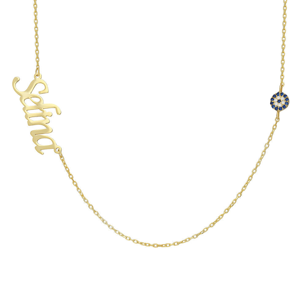 NAZAR X NAMENSKETTE aus 925 Silber - Eleganter Halskette - AURIME