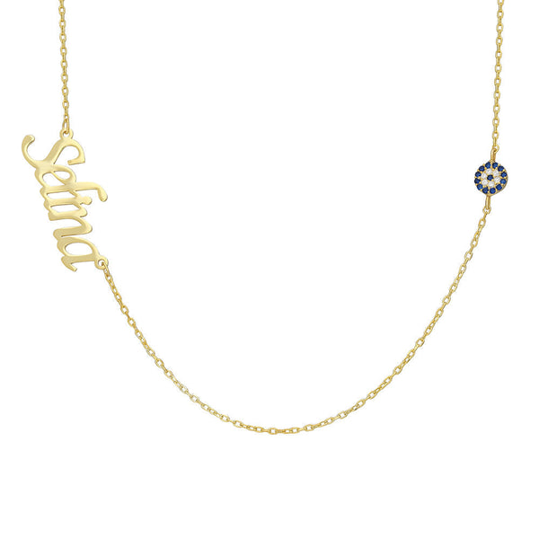 NAZAR X NAMENSKETTE aus 925 Silber - Eleganter Halskette - AURIME