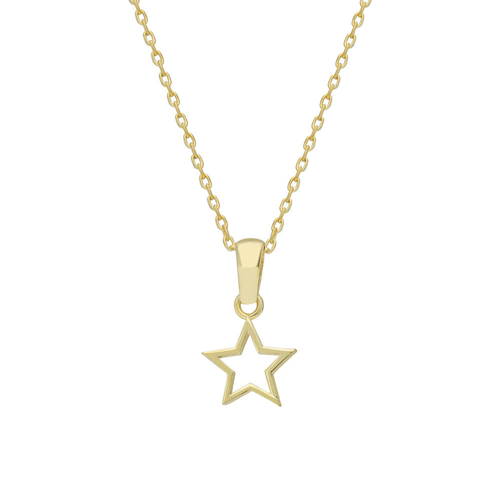 MINIMAL STERN HALSKETTE aus 925 Silber - Eleganter Halskette - AURIME