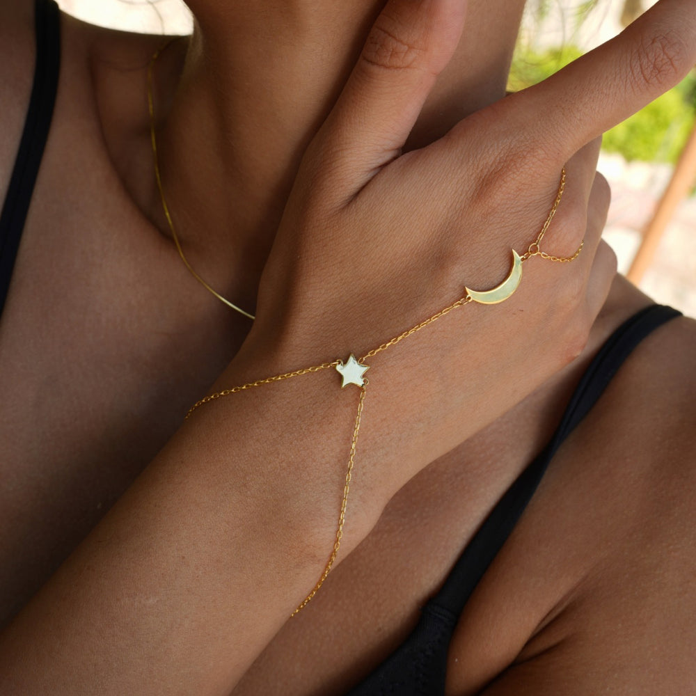STERN MOND HANDKETTE | 925 SILBER