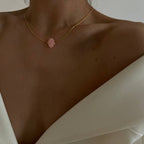 FATIMAS HAND KETTE PINK aus 925 Silber - Eleganter Halskette - AURIME