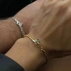 PARTNER GEBURTSSTEIN SEIL ARMBÄNDER aus 925 Silber - Hochwertiger Schmuck - AURIME