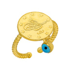 CEYREK RING MIT NAZAR aus 925 Silber - Eleganter Ring - AURIME