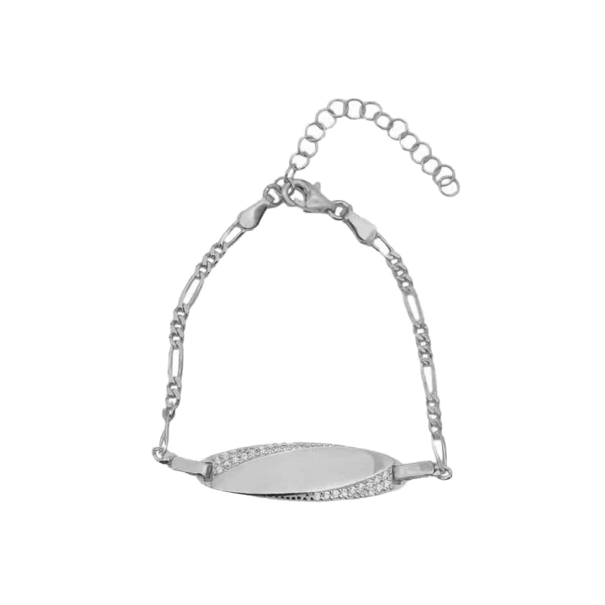 CHAIN DESIGN BABY NAMENSARMKETTE MODEL II aus 925 Silber - Eleganter Halskette - AURIME