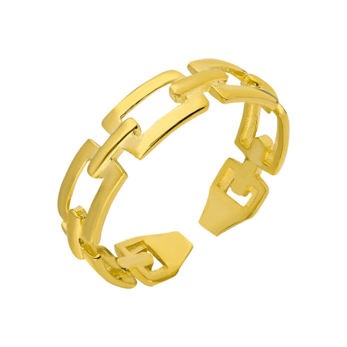 925 Silber Halskette in Ring-Design von AURIME, elegante Kette mit Ring-Details, modisches Schmuckstück für Damen