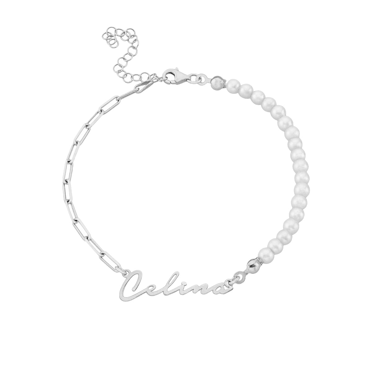 Chic ID Armband - 925 SILBER aus 925 Silber - Eleganter Armband - AURIME