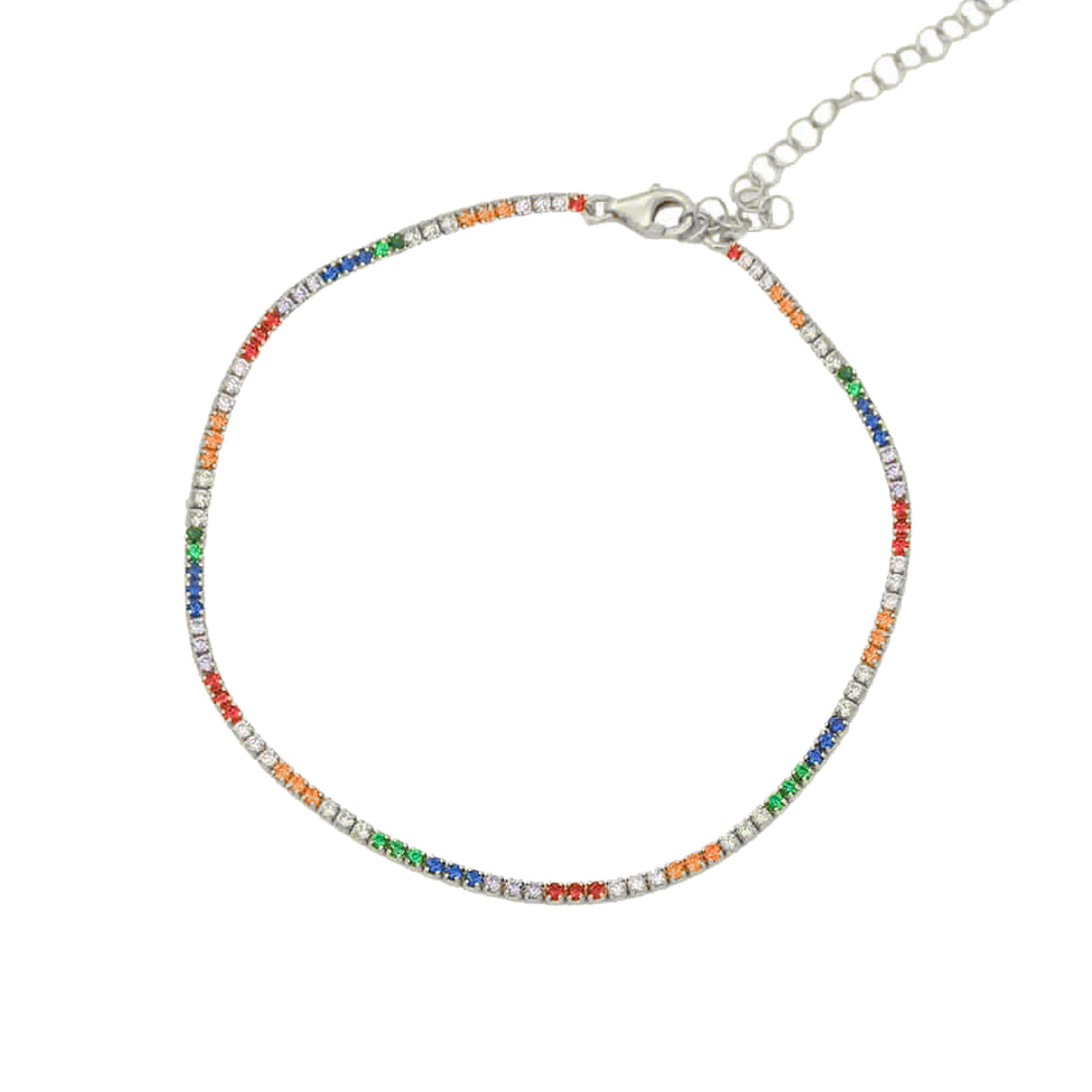 COLORFULL ARMKETTE aus 925 Silber - Eleganter Halskette - AURIME