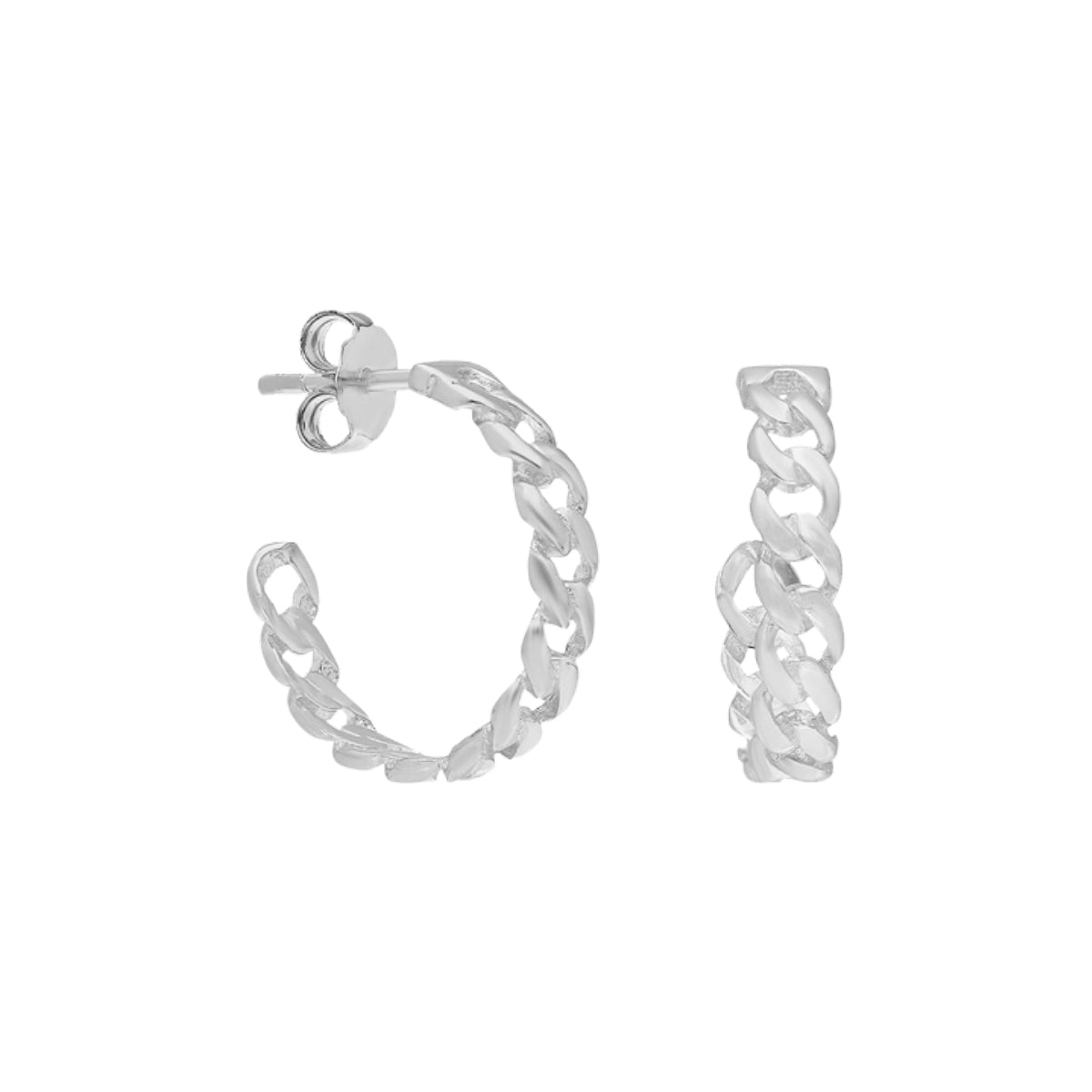 CUBAN LINK OHRRING aus 925 Silber - Eleganter Ohrringe - AURIME