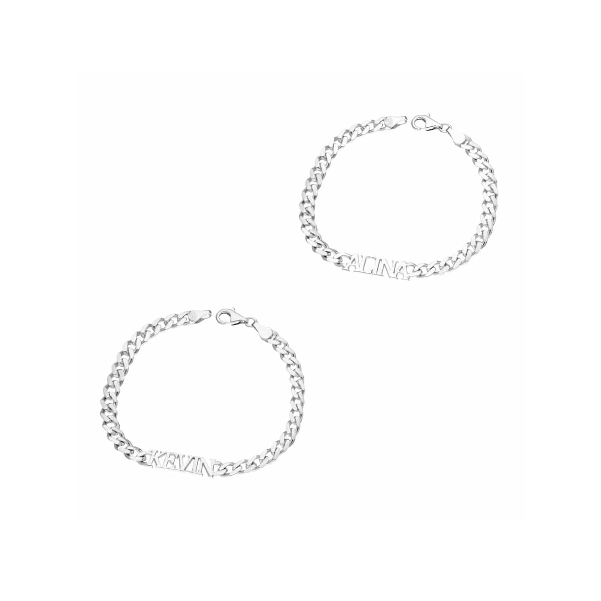 CUBAN PARTNER ARMKETTEN aus 925 Silber - Eleganter Halskette - AURIME