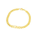 Cubanlink Namensarmkette für Damen aus 925 Silber mit graviertem Namen, elegantes Schmuckstück von AURIME